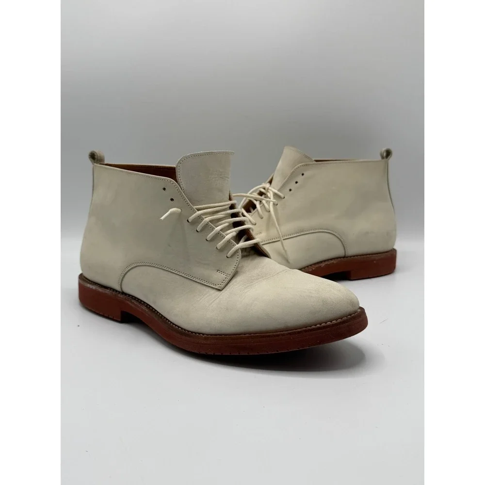 New Republic 8701 Chukka Boots Cream Mens Size 11.5 No Box